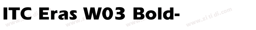 ITC Eras W03 Bold字体转换
